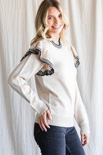 Load image into Gallery viewer, Give You My Heart Ruffle Sleeve Sweater
