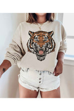 Load image into Gallery viewer, Hear Me Roar Tiger Graphic Sweatshirt
