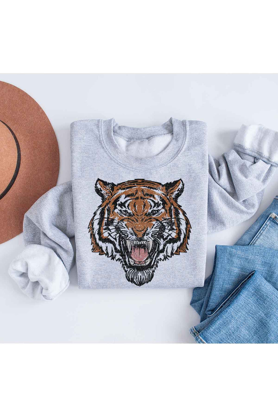 Hear Me Roar Tiger Graphic Sweatshirt