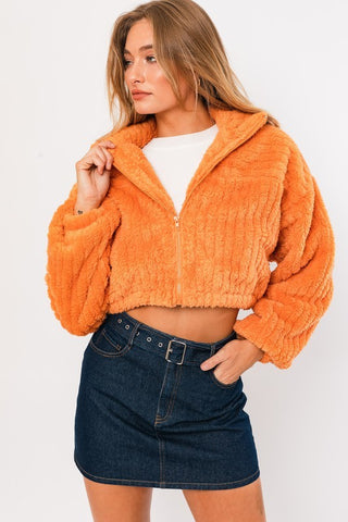 Rest In Fleece Crop Jacket