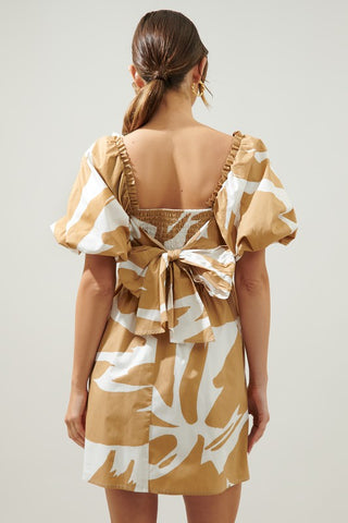 Hazel Abstract Babydoll Dress