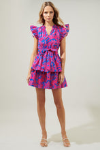 Load image into Gallery viewer, Merry Berry Tiered Mini Dress
