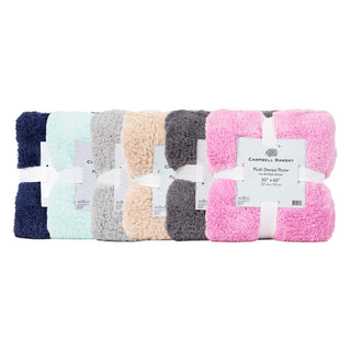 Plush Sherpa Throw Blanket