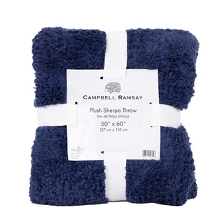 Plush Sherpa Throw Blanket
