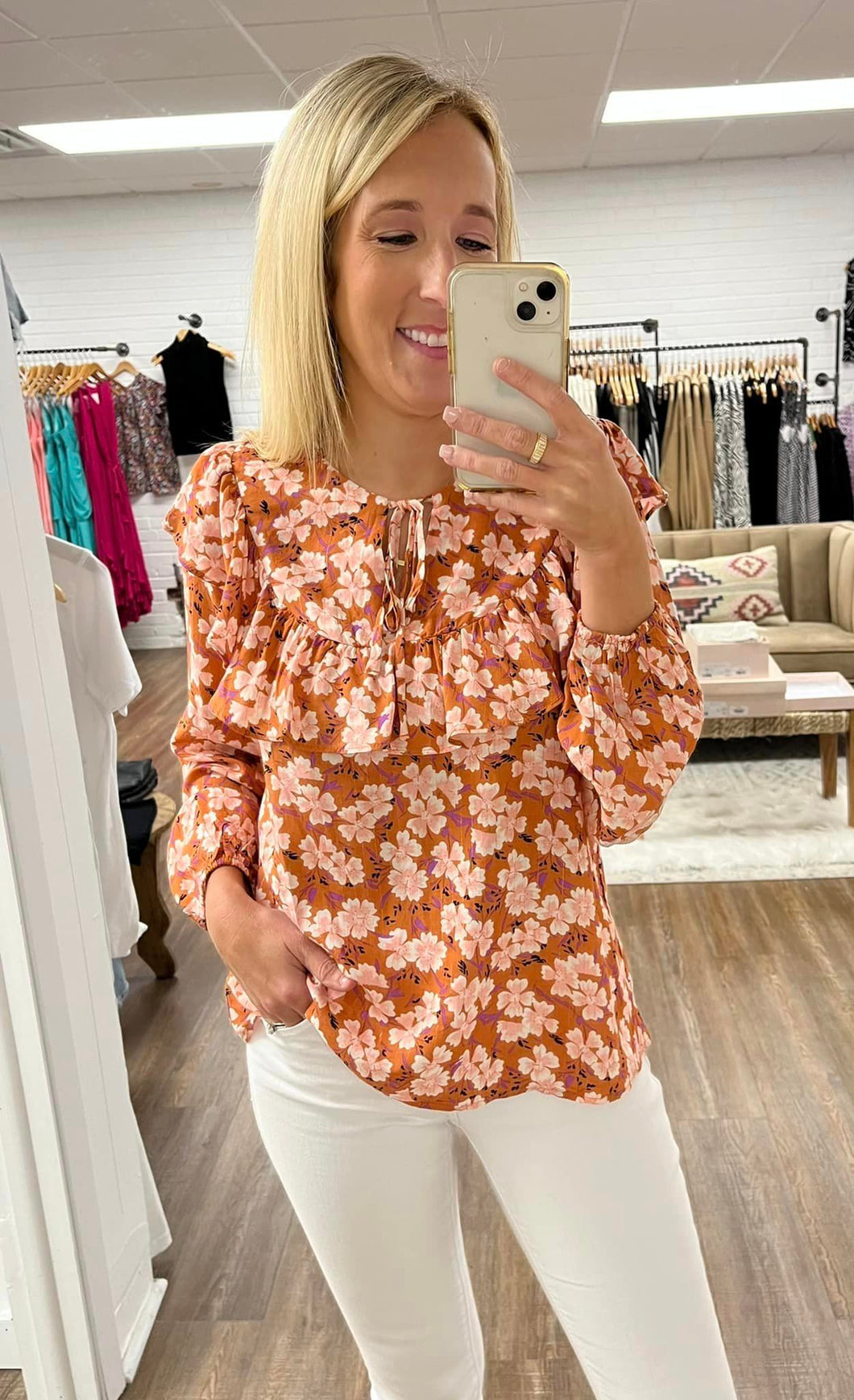 The More You Grow Floral Top