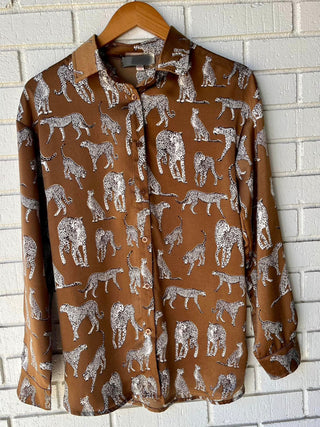 Spot On Cheetah Print Blouse
