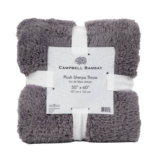 Plush Sherpa Throw Blanket
