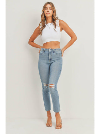 Just Black Distressed Skinny Jean