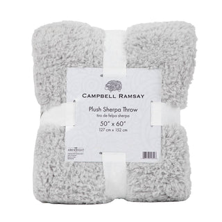 Plush Sherpa Throw Blanket
