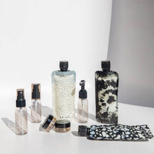Load image into Gallery viewer, Refillable Ultimate Travel 11pc Set - Black &amp; Ivory
