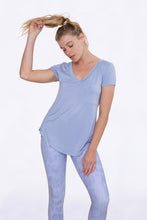 Load image into Gallery viewer, Longline Deep V-Neck Pocket Shirt
