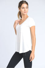 Load image into Gallery viewer, Longline Deep V-Neck Pocket Shirt
