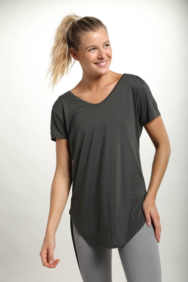 In It For The Comfy Tie Front Tee