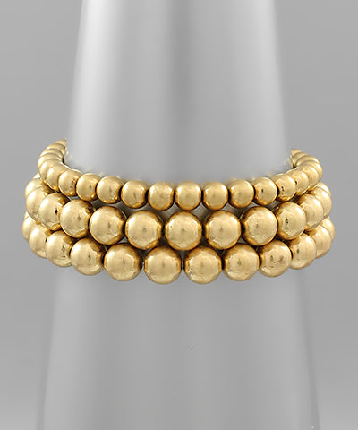 3 Row CCB Stretch Bracelet