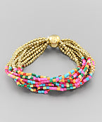 Load image into Gallery viewer, Multi Bead Row &amp; Ball Bracelet
