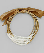 Seed Bead Wire Bracelet Set