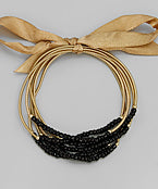 Seed Bead Wire Bracelet Set