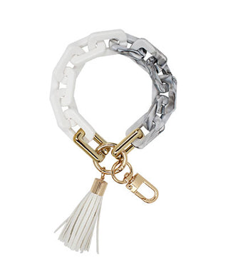 Resin Chain And Tassel Key Chain Bracelet