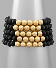 Load image into Gallery viewer, Wood And Disco Ball Bracelet
