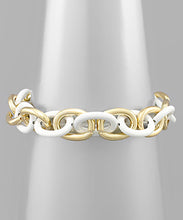 Load image into Gallery viewer, Color &amp; Metal Link Chain Bracelet
