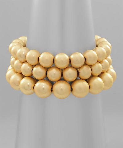 3 Row Ball Bracelet