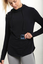 Load image into Gallery viewer, Long Sleeve Hoodie Pullover with Thumb Holes
