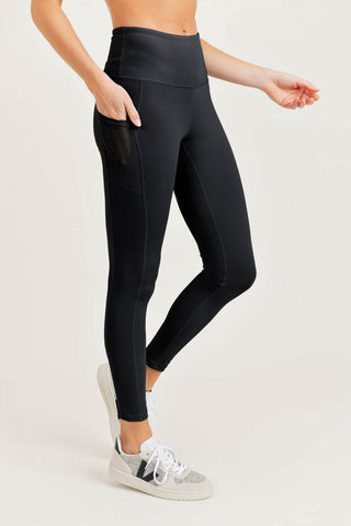Highwaist Essential Leggings with Mesh Pockets