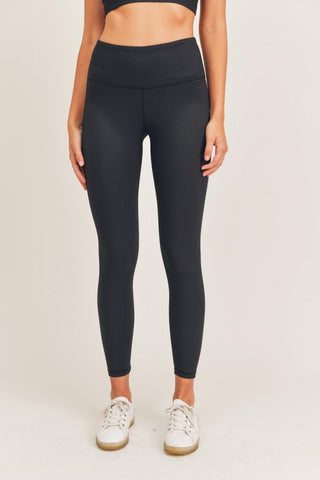 Micro Ribbed Lycra Blend Highwaist Leggings