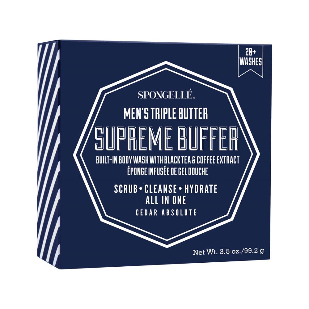 Spongelle Men's Extreme Buffer - Cedar Absolute