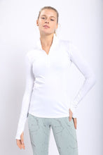 Load image into Gallery viewer, Active Half-Zip Pullover with Thumb Holes
