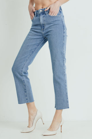 Just Black High Rise Classic Straight Jean