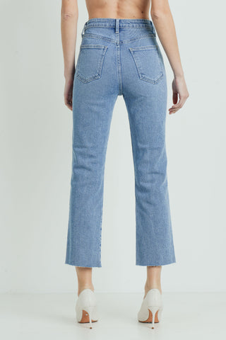 Just Black High Rise Classic Straight Jean