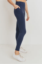 Load image into Gallery viewer, Tapered Band Essential Solid Highwaist Leggings with Pockets

