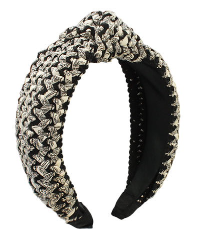 Knotted Faux Leather Headband