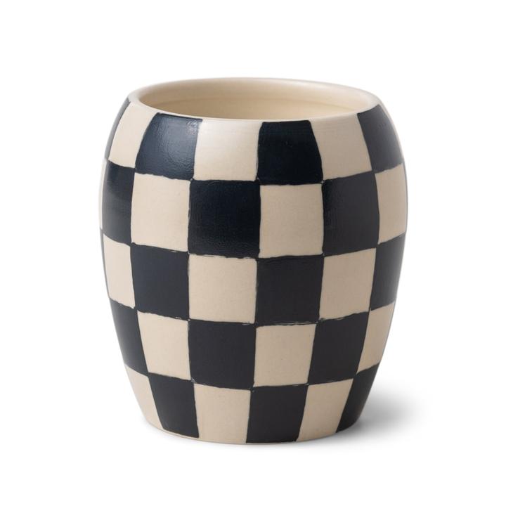 Paddywax Checkmkate Candle - Black Fig & Olive