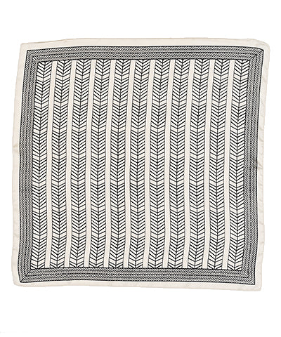 Geometric Print Silky Scarf