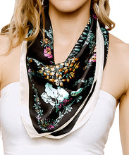 Load image into Gallery viewer, Floral &amp; Vine Print Silky Scarf

