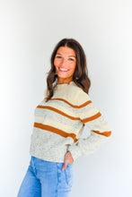 Load image into Gallery viewer, And Snow It Begins Striped Sweater
