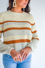 Load image into Gallery viewer, And Snow It Begins Striped Sweater
