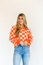 Load image into Gallery viewer, Checkered Party Sweater
