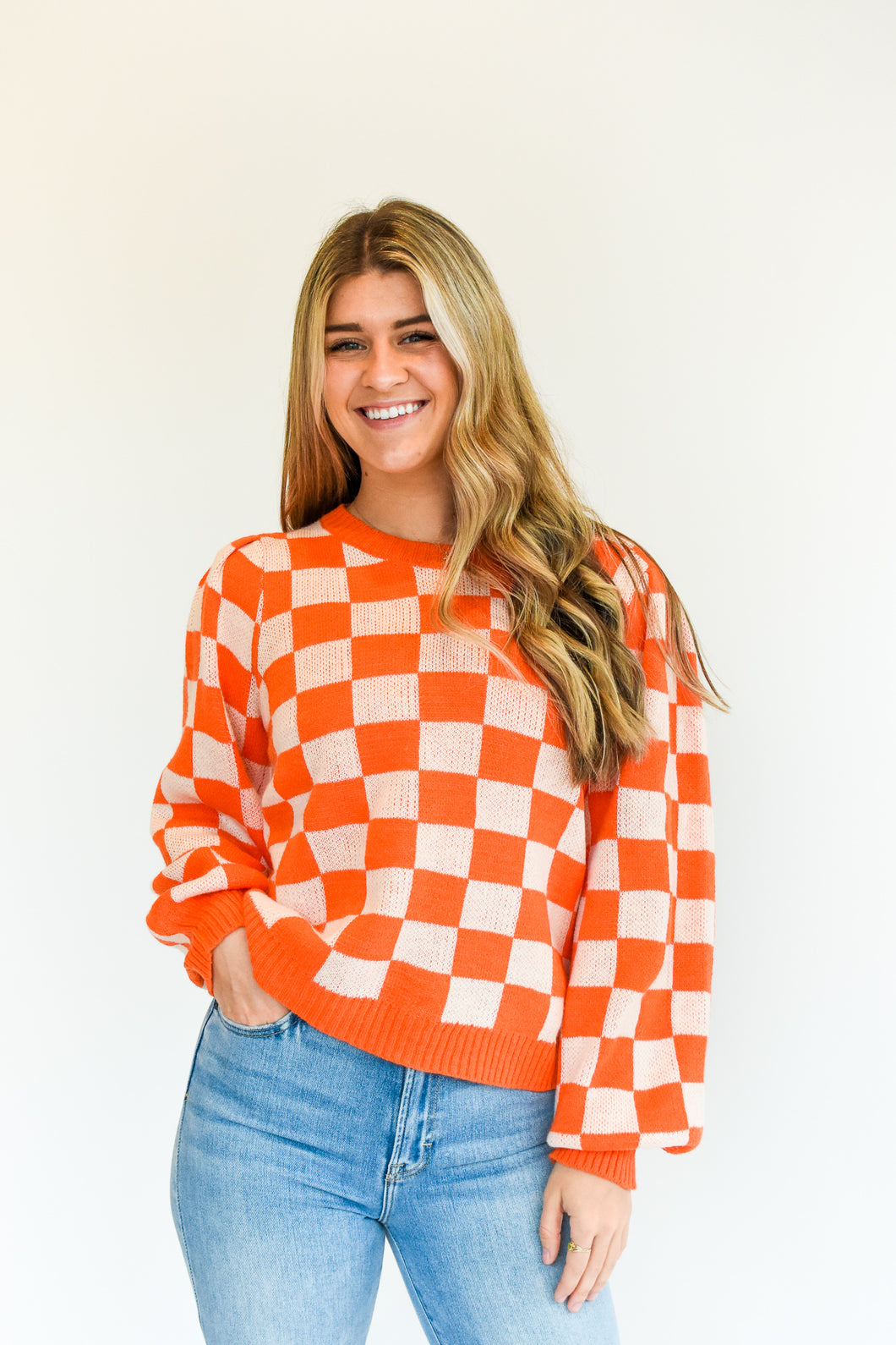 Checkered Party Sweater