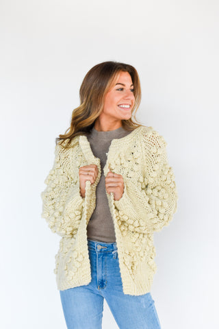 You Sweater Believe It Pom Pom Cardigan