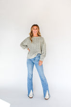 Load image into Gallery viewer, Plush Hour Cable Knit Sweater
