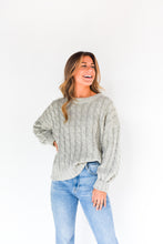 Load image into Gallery viewer, Plush Hour Cable Knit Sweater
