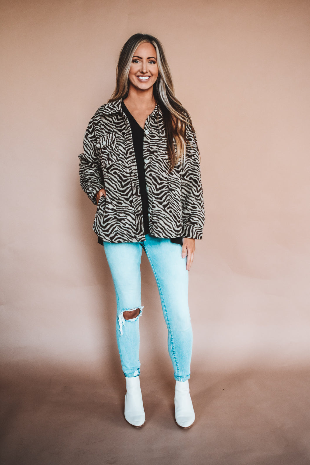 Animal Print Shacket