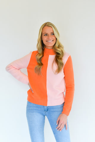 Shock And Awe Color Block Sweater