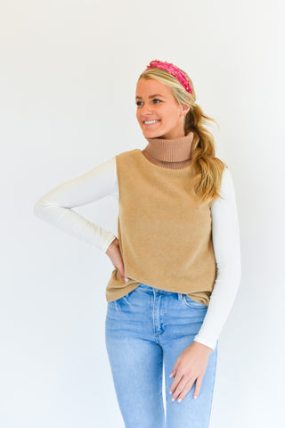 On Taupe of The World Sweater Tank