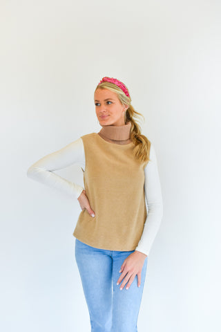 On Taupe of The World Sweater Tank