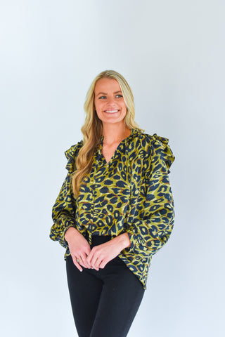 Purr-fectly Printed Leopard Print Top