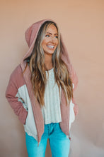 Load image into Gallery viewer, Get A Mauve On Hooded Coat
